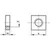 M3 A2 Stainless Steel Square Nut thumbnail-3