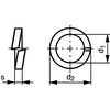 M6 RECT' SINGLE COIL SPRING WASHER - HOT DIP GALV DIN 127B thumbnail-2