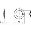 M5 CURVED SPRING LOCK WASHER - STEEL - BZP DIN 128A thumbnail-3