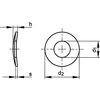 M6 CURVED SPRING WASHER - A1ST/STEEL DIN 137A thumbnail-2