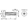 M3x16 CROSS RSD CHEESE HEAD THREAD CUT SCREW BZP  thumbnail-2