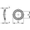 M22 LOCKING EDGE WASHER PROFILED - ZINC & YELLOW DIN 128A thumbnail-2