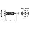 ST4.2x13mm CROSS FLANGE MUSHROOM TAP SCREW Z&B thumbnail-0