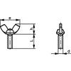 M6x15/16 WING SCREW LIGHT A2 thumbnail-1