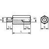 M4x15x9 Steel PCB Spacer, Bright Zinc Plated, Grade 6 thumbnail-1