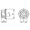 M12 Tooth Flange Hex Nut, Bright Zinc Plated, Grade 8 thumbnail-0