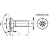 M2x4 POZI RSD CSK SCREW A2 thumbnail-1