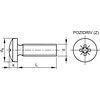 M3x16 POZI RSD CHEESE HEAD SCREW ANODIZED ALUMINIUM P65 thumbnail-1