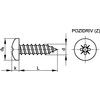 ST4.2x13mm POZI PAN HEAD TAP SCREW Z&B thumbnail-2