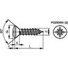 ST3.5x16mm POZI RSD CSK TAP SCREW A2 thumbnail-0