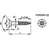 3.5x16mm POZI FLAT CSK WOODSCREWA2 (BX-200) thumbnail-1