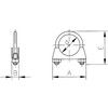 26mm EXHAUST PIPE CLAMP M8 BZP thumbnail-1