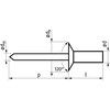 4.0x11mm SIGMA SEALED CSK BLIND RIVET ALU/ST (BX-500) thumbnail-1