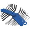 Hex Key, L-Handle, Hex, Metric/Imperial, 0.7-3mm, 0.028-9/64", 16-piece thumbnail-0