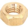 M16 Brass Hex Nut, Cu2/Cu3, Nickel Plated thumbnail-0