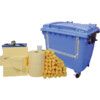 Chemical Spill Kit, 1000L Absorbent Capacity Per Kit, Wheeled Bin thumbnail-0