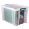 Storage Box with Lid, Plastic, Clear, 470x300x290mm, 26L thumbnail-0