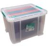 Storage Box with Lid, Plastic, Clear, 480x380x320mm, 36L thumbnail-0