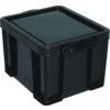 Storage Box with Lid, Plastic, Black, 480x390x310mm, 35L thumbnail-0