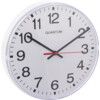 QUANTUM 2500 10" ROUND WHITE QUARTZ CLOCK thumbnail-0