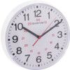 8.5" ROUND WHITE 24-HOUR QUARTZ CLOCK thumbnail-0