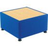 MODULAR RECEPTION TABLE 6 50x650mm BEECH/BLUE thumbnail-0