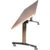 1600mm RECTANGULAR TILT TOP TABLE BEECH/SILVER thumbnail-4