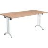 1200mm RECTANGULAR FOLDING TABLE BEECH thumbnail-0