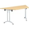 1412mm TRAPEZOIDAL FOLDING TABLE MAPLE thumbnail-0