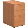 3-DRAWER 600mm DESK HIGH PEDESTAL BEECH thumbnail-1