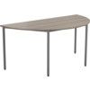 1800mm Semi-Circular Multi-Purpose Table Grey Oak thumbnail-0