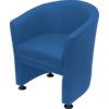 LEATHER TUB CHAIR BLUE thumbnail-0