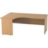 SATELLITE 1800mm LH PANEL END CRESCENT DESK L/OAK thumbnail-0