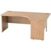 SATELLITE 1800mm RH PANEL END CRESCENT DESK BEECH thumbnail-0