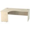 SATELLITE 1800mm LH PANEL END CRESCENT DESK MAPLE thumbnail-0