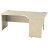 SATELLITE 1800mm RH PANEL END CRESCENT DESK MAPLE thumbnail-0