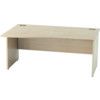 SATELLITE 1600mm LH WAVE PANEL END DESK MAPLE thumbnail-0