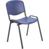 CLUB PLASTIC CANTEEN CHAIR BLUE thumbnail-0