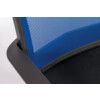 HIGH BACKED MESH CHAIR BLUE/BLACK CHROME BASE thumbnail-3