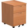 WINDSOR PLUS 2-DRAWER MOBILE PED. LOCKING BEECH thumbnail-0