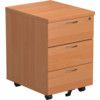 WINDSOR PLUS 3-DRAWER MOBILE PED. LOCKING BEECH thumbnail-0