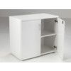 Wooden Cupboard, White, 1 Shelf, 730mm High thumbnail-1