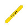 BROTHER TZE-611 6mm P-TOUCH TAPE BLACK/YELLOW  thumbnail-0