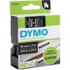 DYMO D1 TAPE 19mm WHITE ON BLACK 45811 thumbnail-0