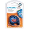 DYMO LETRATAG TAPE 12mm BLACK ON RED PLASTIC 91203 thumbnail-0