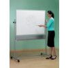 MOBILE WHITEBOARD HORIZONTAL PIVOT 900x1200mm MAGNETIC thumbnail-1