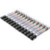 107, Permanent Marker Pen, Black, Medium, Bullet, Non-Retractable, 12 Pack thumbnail-1