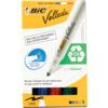 Velleda, Whiteboard Marker Pen, Assorted, Broad, Bullet, Non-Retractable, 4 Pack thumbnail-1