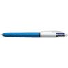 4-Colour, Ballpoint Pen, Assorted, Retractable, Medium, 0.4mm Line Width, Non-Refillable, 12 Pack thumbnail-0