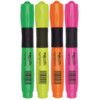 Ergo-Brite, Highlighter, Assorted Colours, 2.0-5.0mm Line Width, Chisel Nib, Pack of 4 thumbnail-0